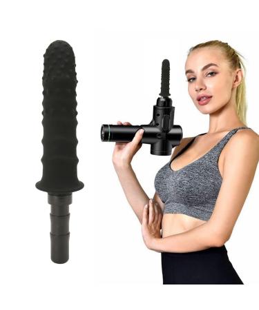 Massage pistol heads interchangeable depth tissue mass attachment silicone massage gun replacement head portable muscle massage accessories for back neck muscle (0.5 inches)