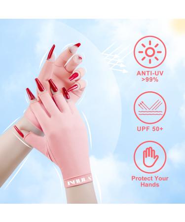 NXJ INFILILA UV Gloves for Nails Anti UV Light Gloves for Gel Nails Professional UPF 99+ UV Protection Gloves for Gel Manicure Skin Care Fingerless Gloves for Protecting Hands from UV Nail Lamp - Buy Online on GoSupps.com