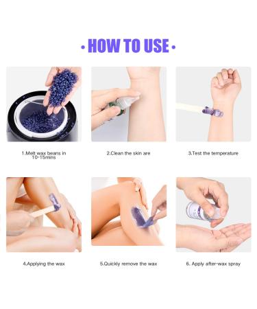 KeShi Waxing Kit: Painless Hair Removal with Wax Warmer & Hard Wax Beans - Full Body Bikini Brazilian Wax for Women & Men - Buy Online on GoSupps.com