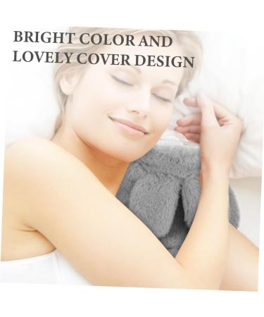 Menstrual Relief Bag Portable Hand Warmers Hand Warm Pouch Plush Toys Warm Water Bag Outdoor Hand Warmer Detachable Hot Water Bag Outdoor Hot Water Pouch With Cover Grey 18x14x4cm - Buy Online on GoSupps.com