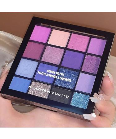 AMY'S DIARY Forest Blue Purple Eyeshadow Palette - 16 Colors Matte & Glitter, Long Lasting for Women & Girls - Buy Online on GoSupps.com