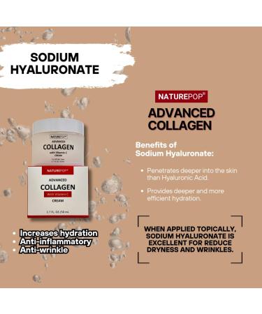 Advanced Collagen Cream with Vitamin C for Face Neck | Brightening Anti-Wrinkle Reduce Appearance of Dark Spot with 10 Botanical Extracts + 5 Fermented Extracts + Collagen | Made in Korea (50 mL) - Buy Online on GoSupps.com