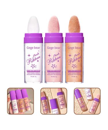3pcs Highlight Pat Powder Body & Face Highlighter - Glitter Shimmer Sticks in Assorted Colors | International Shipping | Makeup Essentials - Buy Online on GoSupps.com