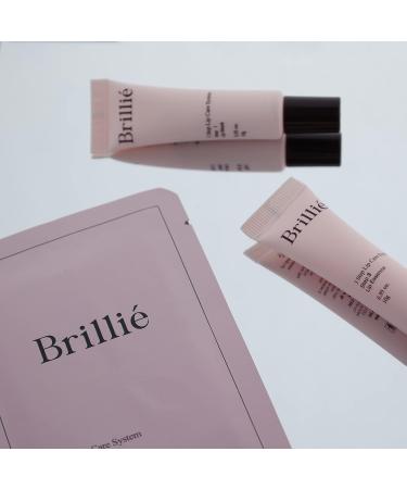 Brillie 3-Step Lip Care System: Lip Scrub Exfoliator, 5 Lip Masks, Tinted Moisturizer - For Dry, Chapped Lips - Buy Online on GoSupps.com