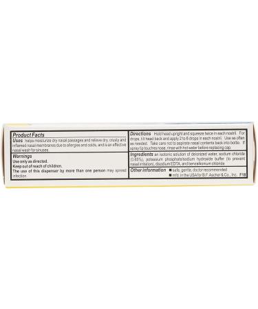 Ayr Saline Nasal Mist 1.69oz Spray Bottles - 2 Count Pack for Sinus Relief - Buy Online on GoSupps.com