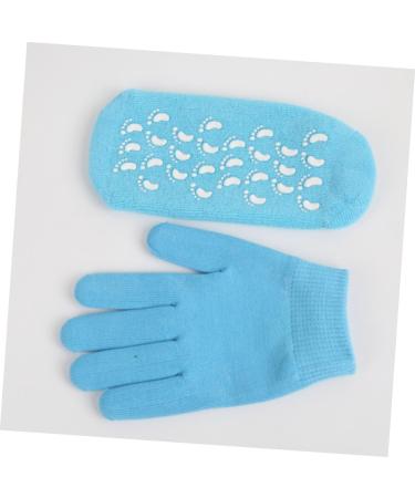 VINTORKY Spa Gel Socks Gel Gloves and Socks Moisturizing Heel Socks Dry Skin Gloves Socks for Women Spa Gel Gloves Moisturize Gel Socks for Moisturizing Women Spa Socks Ladies Gloves Hand 21.00X10.50X3.00CM - Buy Online on GoSupps.com