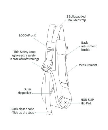 GOOSEKET Toddler Sling | Compact Cotton Baby Carrier | 44 lbs Weight Limit | Beige - Buy Online on GoSupps.com