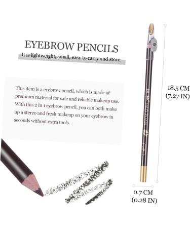 FOYTOKI 8pcs Beauty Eyebrow Pen Eyebrow Pencil Wooden Makeup Accessories 1 count (Pack of 1) Coffee - Buy Online on GoSupps.com