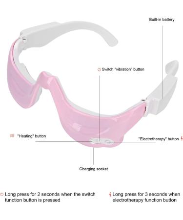 Electric Eye Massager for Dark Circles & Fatigue Relief - Pink - Buy Online on GoSupps.com