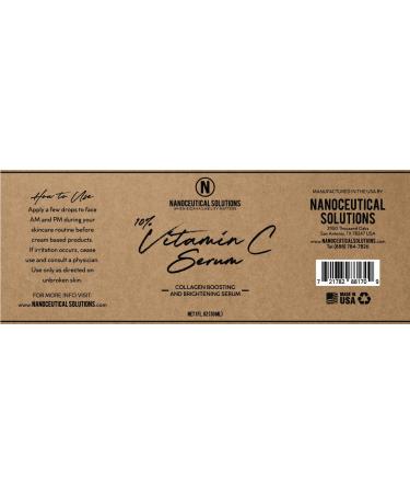 NANO VITAMIN C SERUM - Instant Absorption Reduces Fine Lines & Wrinkles Revitalizes Dull Skin - 30ml (1 fl oz) - Fast International Shipping - Buy Online on GoSupps.com