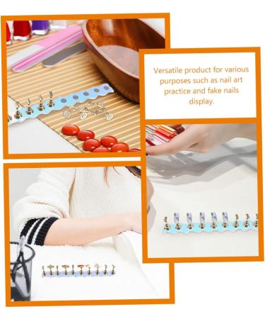 FOMIYES 2 Sets Fake Nails Nail Tools Press on False Nails Holder Nail Display Stand Nail Stands Press on Nail Holder Nail Holder for Painting Nails Base Piece Easel Metal Artificial - Buy Online on GoSupps.com