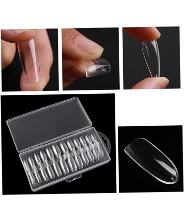 POPETPOP 3 Boxes Artificial Nail Tips Fake Nail Tips Artificial Nails Cover Fingernail Tips Coffin Artificial Tips Nail Decals False Nails Stickers Tip Stiletto Nails Full Cover France Oval - Buy Online on GoSupps.com
