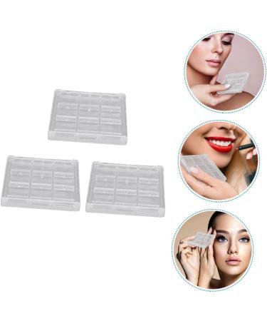 Balacoo 3pcs Boxes Eye Shadow Box Plastic Trays Profusion Empty Eyeshadow Organizer Cosmetic Travel Platen - Buy Online on GoSupps.com