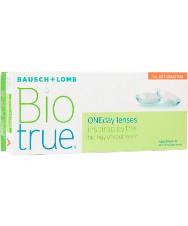 Buy Bausch + Lomb Biotrue Oneday Toric Contact Lenses for Astigmatism - Soft Daily Lenses 30 Pieces BC 8.4 mm Dia 14.5 -2.75 Cyl Axis 170 -1.5 Diopters - International Shipping Available - Buy Online on GoSupps.com