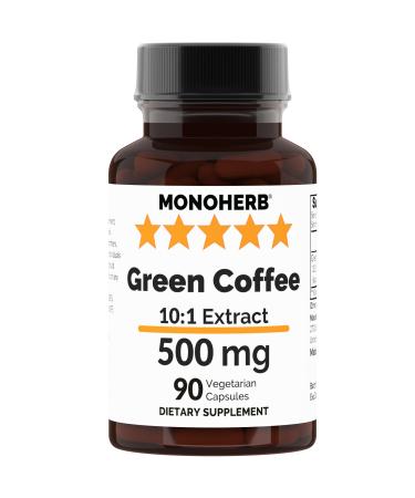 MONOHERB Green Coffee Extract 500 mg - 90 Vegetarian Capsules