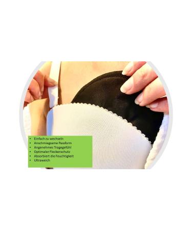 Stielu 12 Washable Bamboo Breastfeeding Inserts - Reusable & Eco-Friendly | Black & White | Perfect for Breastfeeding Pillows - Buy Online on GoSupps.com