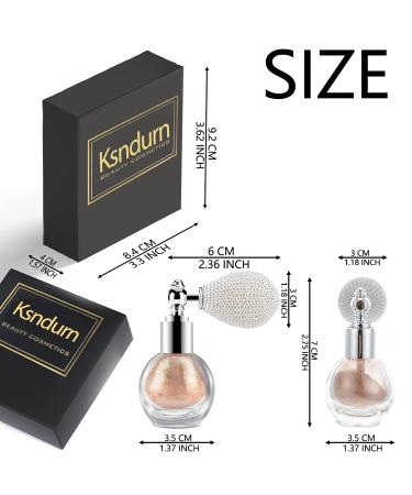 Ksndurn Ivory White Glitter Highlighter Powder Spray - Shimmer Makeup Spritz - Buy Online on GoSupps.com