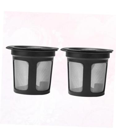 Zerodeko Coffee Filter Cups 2pcs Practical Shop Accessory Filters Coffee Filtering Useful Cups Home for Ml/g Black Machine - Buy Online on GoSupps.com
