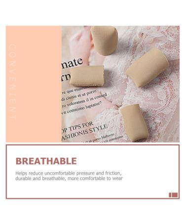 FOMIYES Gel Toe Caps - Silicone Protectors for Pressure and Calluses Remover - 2pcs Elastic Fabric Sleeves - 2.7x4cm - Buy Online on GoSupps.com