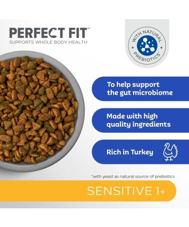 Perfect Fit Sensitive Adult 1+ Complete Dry Cat Food for Adult Cats Aged 1+ Years Rich in Turkey 1 Bag (7 kg) Adult Sensitive Turkey 7 kg (Pack of 1) - Buy Online on GoSupps.com