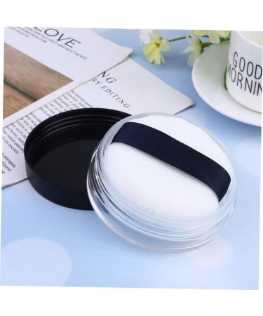 FOMIYES Powder Puff Case Cosmetic Powder Containers Black Cosmetic Containers Makeup Containers - Buy Online on GoSupps.com