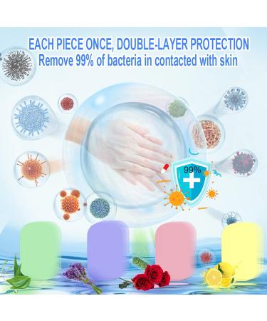 Portable Paper Soap Foaming Hand Soap Sheets for Traveling Mini Disposable Hand Washing Bath Scented Paper (Refill 400 Pack without Box) Mixed 4 scent 400 Count (Pack of 1) - Buy Online on GoSupps.com