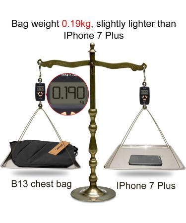 OSOCE Sling Bag Chest Backpack - Lightweight Anti-Theft Crossbody Daypack for Men and Women - Black Small - Buy Online on GoSupps.com