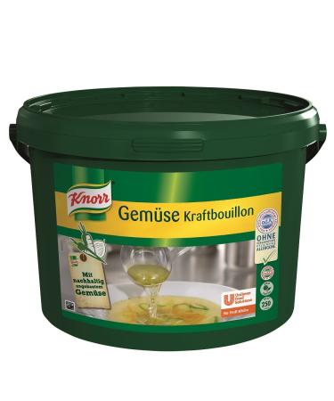 Knorr Vegetable Bouillon Vegetable broth with soup greens purely plant-based vegan 1 pack (1 x 5 kg) Vegetable Bouillon 5 kg (1 pack)