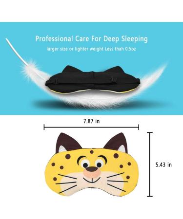 Kids Cute Sleep Eye Mask - Cartoon Animal Blindfold for Boys/Girls, Men/Women - 4 Pack - Buy Online on GoSupps.com