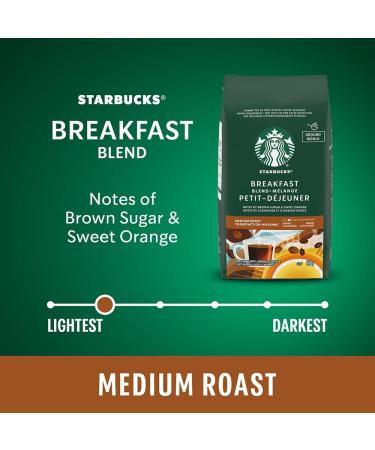 Starbucks Breakfast Blend Ground Coffee 340 Grams (pack of 6) Breakfast Blend 6 Count Breakfast Blend 6 - Buy Online on GoSupps.com