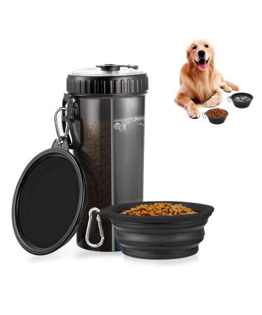 Yeengreen dog drinking bottle pet water bottle with 2 folding bowls 2 in1 dogs drinking bottle for on the go. Applicable travel drinking bottle pet foldable travel bitches