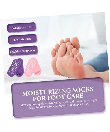 FRCOLOR 2 Pairs Gel Socks Ladies Socks Silicone Gel Foot Moisturizing Socks Dry Feet Socks Foot Softening Gel Lined Socks Foot Masks Foot Caring Socks Household Gel Socks Miss Cotton Yarn - Buy Online on GoSupps.com