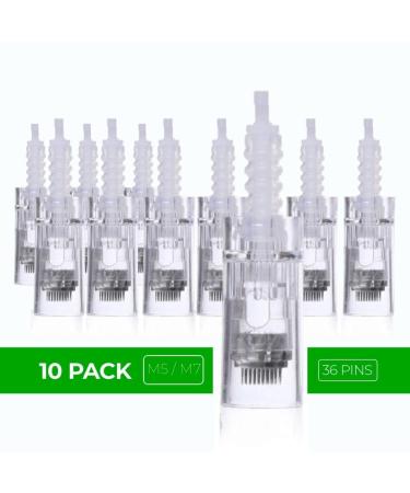 Dr. Pen Ultima M5 M7 Replacement Cartridges - 10 Pack - 36 Pins (0.25mm) - Disposable Bayonet Slot Parts - Buy Online on GoSupps.com