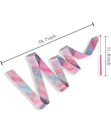 AITIME Sparkling Dance Ribbon Set - 78.7 Rhythmic Gymnastics Ribbons for Kids | Ideal for Dancer Play & Baton Twirling | Gymnastics Party Gift - Buy Online on GoSupps.com