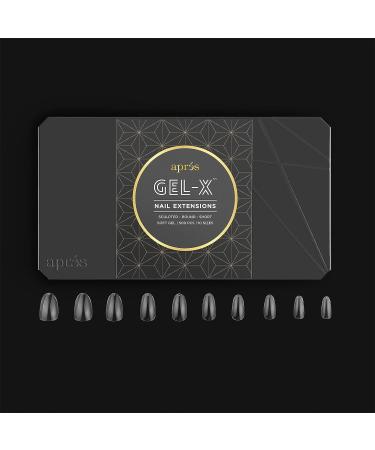 Apres Nail Gel-X Sculpted Round Short Tips & Extend Gel Bundle - 500 Gel-X Tips, 15ml Extend Gel Bottle - Premium Quality - 10 Sizes 0-9 - 2022 Version - Buy Online on GoSupps.com