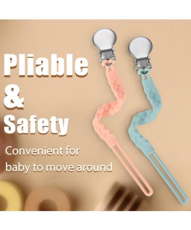 BasicsSlife BPA-Free Silicone Pacifier Clip - Universal Fit for Pacifiers & Baby Toys - Keep Your Baby's Pacifiers Clean! - Buy Online on GoSupps.com