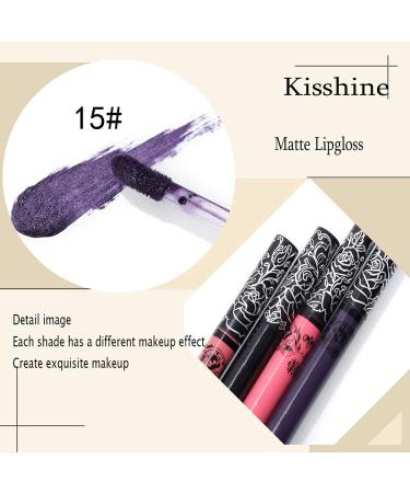 Kisshine Purple Velvet Liquid Lipstick - Matte Lipgloss for Costume Parties | Gift for Women and Girls - Buy Online on GoSupps.com