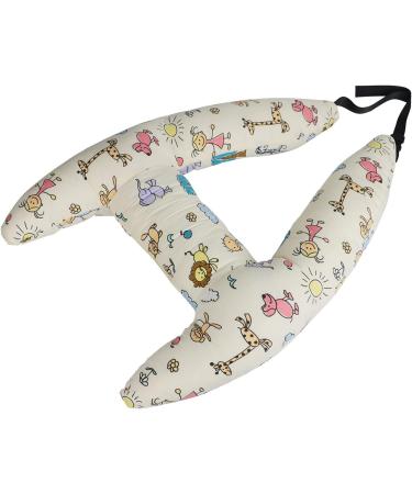 Qchomee Kids Car Travel Pillow - Head and Neck Support Safety Cushion for Car Seat Belts - Beige - Buy Online on GoSupps.com