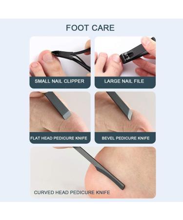 Ear Pick Nail Clipper Multiple Choice for Home Salon Shop (16-piece nail clipper set-dark blue) - Buy Online on GoSupps.com