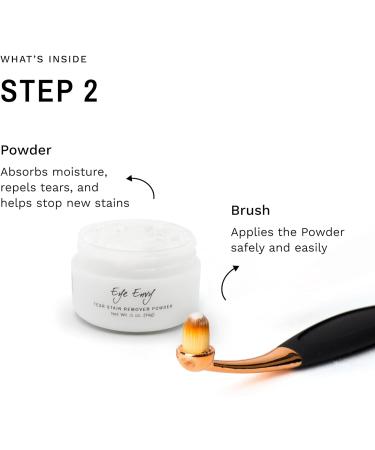 Eye Envy Cat Tear Stain Remover Starter Kit with ProPowder Brush | Solution for Stain Removal and Prevention | Includes Applicator Pads and Small Brush | Lasts 30-45 Days - Buy Online on GoSupps.com