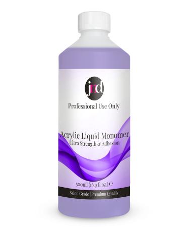 JND Acrylic Liquid Monomer Professional Salon Quality Acrylic Nails Extensions Nail Art (500ml Purple) 500 ml Purple