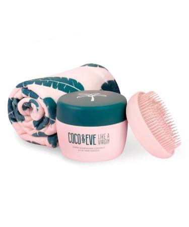 Coco & Eve Thats A Wrap Bundle - Hair Mask, Tangle Tamer and Microfiber Hair Towel Wrap for All Hair Types | Hair Masque with Shea Butter & Argan Oil for Hair Repair & Intense Hydration