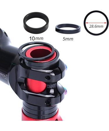 GANOPPER 1-1/8 inch 28.6mm Black Bicycle Headset Spacer - Buy Online on GoSupps.com
