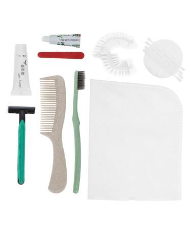 HOMSFOU 1 Set Daily Necessities Toothbrush Travel Abs Soap Cosmetic Bag