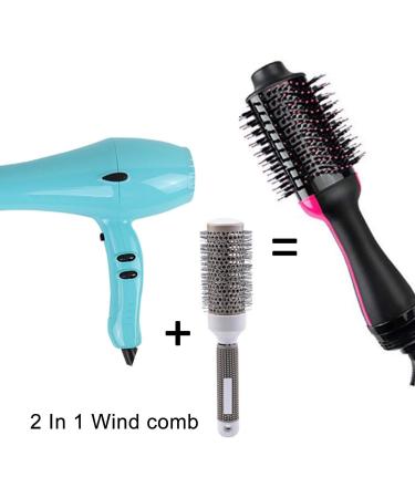 One-step hair dryer and volumizer 2-in-1 multifunctional hairdryer with hot air comb  - Buy Online on GoSupps.com
