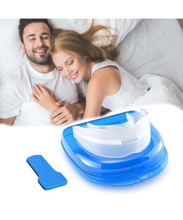 Anti Snoring Device-Anti Snoring Mouthpiece Device Mouth Guard - Effective Anti Snore Solution for Men and Women - Customizable Adjustable Comfortable (S05) Blue