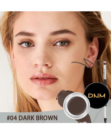 evpct 2Pcs Eyebrows Gel Pomade Set | Long-lasting Waterproof Eyebrow Kit with Dual-ended Brush | Dark Brown 04 - Buy Online on GoSupps.com