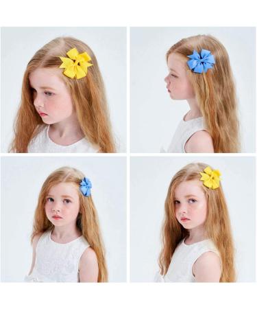 60pcs 3 Baby Girls Hair Bows Alligator Clips - Grosgrain Ribbon Barrettes for Kids & Teens - Solid Colors - Perfect Gift Set - Buy Online on GoSupps.com