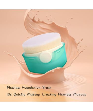 UNIMEIX Kabuki Brush - Foundation & Powder Makeup Brushes for Flawless Cosmetics (Green) - Buy Online on GoSupps.com