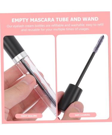 VINTORKY 2 Sets Empty Mascara Tube Bottle Lash Cosmetics Clear Eyelash Mascara Lash Kit Funnel Black Plastic - Buy Online on GoSupps.com